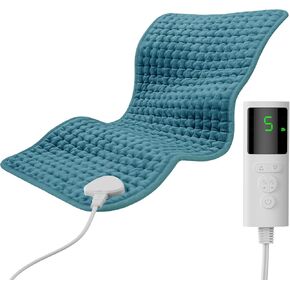 Heating Pad for Back, Neck, Shoulders & Period Cramps, 9 Heat Settings, Auto Shut-Off, Rapid Heating, 12''24'', Velvet-like Fabric, Moonlit Velvet