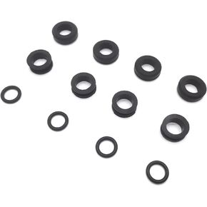 Set of 4 Fuel Injector O-Ring Kit,Injector Grommet and Insulator Seal Kit for 1999 2000 2001 2002 2003 2004 2005 Mazda Miata 8574-13-253, 8574-13-252, JE06-13-257