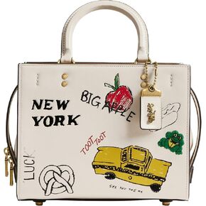 Coach Rogue Bag 25 with Sketch Print, B4/Chalk Multi