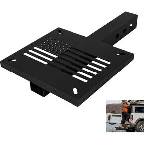 Heavy-Duty Hitch Mount Vise Plate,Universal Hitch Winch Mount,Hitch Vise Holder with 2''Receiver,Trailer Hitch Winch Mount Plate Fit for ATV,UTV,SUV,Pickup and Truck Rear Mounting