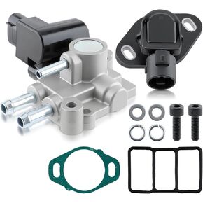 36460-PAA-L21 Idle Air Control Valve IAC and Throttle Position Sensor Compatible with Honda Accord 2.3L 1998-2002 Air Idle Control Valve and TPS with Gasket Replaces 16400-P06-A11