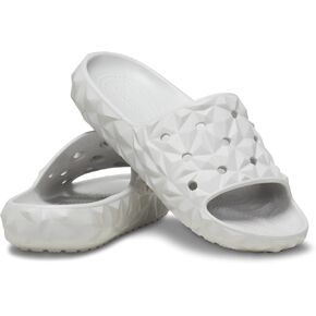Crocs Unisex-Adult Classic Geometric Slide v2 Black in Saudi Arabia