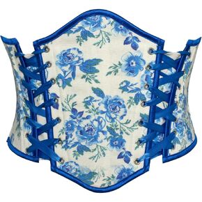 Scarlet Darkness Women Renaissance Corset Floral Underbust Vintage Corset Belt