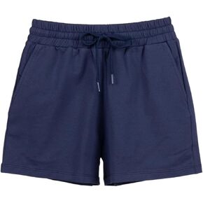 Women's Athletic Shorts Jersey Pocket, Drawstring Women's Casual Shorts in Cotton Jersey