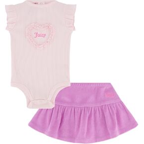 Juicy Couture girls 2pc Skirt Set