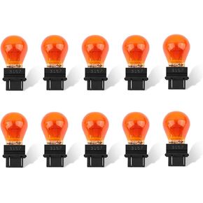 10PCS 3157 Brake Light Bulb,Ultra-Bright 12V 3000K 3157 Bulb for Turn Signal Bulb,Tail Light Bulb,Rear Brake Light Bulbs Replacement,3157 Tail Light Bulbs Provide Clear Light (Yellow)
