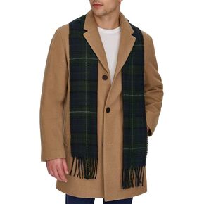 Dockers Men's Henry Wool Blend Top Coat