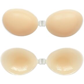 Adhesive Bra Strapless Sticky Invisible Push Up Silicone Bra