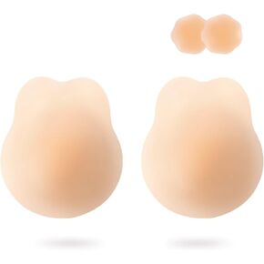 Apowus sticky bra push Up ، حمالات الصدر اللاصقة ، أغطية الحلمة مع رفع لباس عاريات بدون حزام