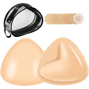 Double-Sided Sticky Bra Pads Instant Lift Bra Pads Inserts Sticky for Bikini Swimsuit Sports Strapless Bra