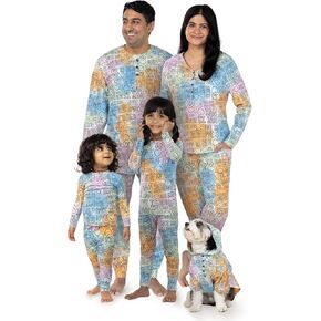 PajamaGram Family Pajamas Matching Sets - Family PJs, Red & Blue Plaid