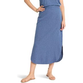 NIC+ZOE Women's Rumba Linen Dip Skirt