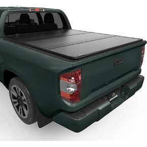 AUTOSAVER88 Soft Tri-fold Truck Bed Tonneau Cover Fits for Toyota Tundra 2022 2023 2024 2025 5.5ft Bed with Deck Rail System(Excl. Trail Edition)