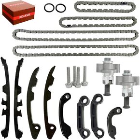 Tensioner & Timing Chain Guides & Oil Pump Chain Compatible with KFX700 Prairie 700 KVF700 Prairie 650 KVF650 Brute Force 650 KVF650 750 KVF750 Teryx4 750 KRT750 Arctic Cat 650 4x4 V2