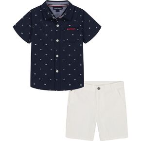 Tommy Hilfiger boys 2pc Shirt Short Set