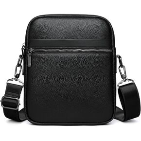 Man Purse Leather Man Bag Crossbody Shoulder Bags for Men Messenger Satchel Handbag EDC Travel Sling Bolso