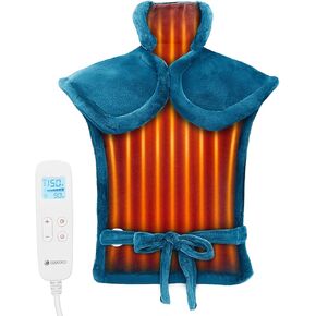 Heating Pad for Neck and Shoulders and Back, CooCoCo King Size Heated Pad for Back Pain Relief, FSA HSA Eligible Gifts for Dad Men Mom Women, Extra Large Heat Pad, Machine Washable Father Husband Gift