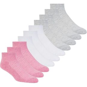 Skechers Women's 10 Pack Cushioned Quarter Crew Socks