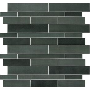 SUNWINGS 10-Sheet Peel and Stick Backsplash Stone Composite Self Adhesive Tiles, 12"x 11.22" Grey White Mixed Embellished Stripes Brick Stick on Backsplash for Kitchen, Bathroom, Fireplace