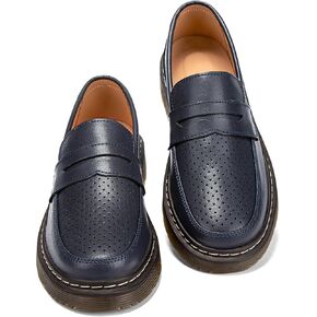 Women's Penny Loafers Breathable Perforated Loafers for Women