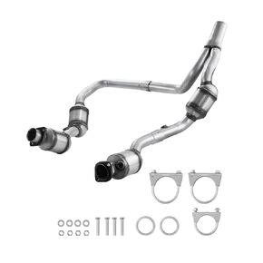 VEVOR Catalytic Converter, 2 Pack, Compatible with 2007-2009 Jeep Wrangler 3.8L V6, Front, Right, Replacement OE 50482, Stainless Steel Material High Flow Converter, for Exhaust Gas Purification