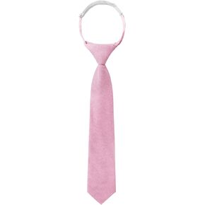 Boys Ties Pre-tied Adjustable Kids Tie Solid Color Cotton Ties for Boys School Uniforms Graduation Party Casual