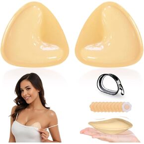 Double-Sided Sticky Bra Inserts, Self Adhesive Pads Ultra Instant Lift Bra, Push up Bikini Pads for Sports Bra Swimsuit