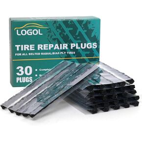 Tire Plugs Heavy Duty (4", 30pcs).Tire Repair Strings for Puncture Repair are Suitable for Tubeless Tires Car, Light Truck, Motorcycle, ATV, UTV. etc.…