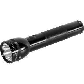 Maglite المتوهجة الثقيلة 2-Cell D مصباح يدوي في صندوق العرض، أسود