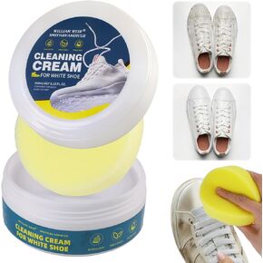 Multi-Functional Cleaning and Stain Removal Cream With 3pcs Sponge, New Multipurpose Cleaning Cream, White Shoe Cleaning Cream, Decontaminate Solid Paste