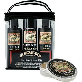 Leather Care Kit | Saddle Soap, Bick 1 Leather Cleaner, Bick 4 Conditioner, and Gard-More Protector