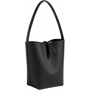 Handcrafted Leather Bucket Bag, First Layer Pebble-grained Carfskin