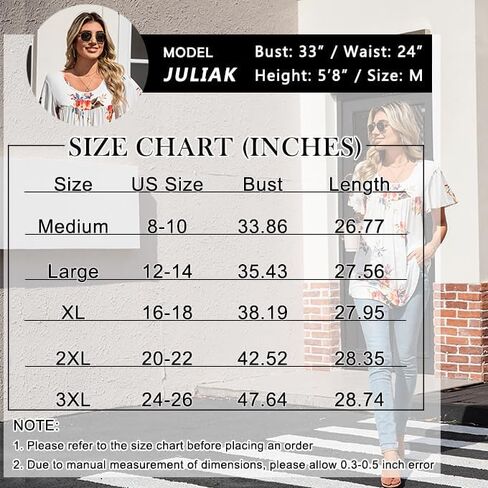 Anymiss 2025 Womens Spring Tunic Tops Summer Casual Dressy Short Sleeve Loose Fit T Shirts M-3X in Kuwait