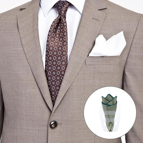 4Pcs Clear Invisible Pocket Square Holder for Men Pocket Square Scarf Organizer Tux Accessories for Men Vests Suits Jackets in Saudi Arabia