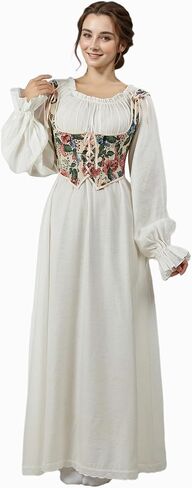 Women Medieval Renaissance Corset Tops Cute Floral Boned Bust Support Bustier Bodice in Saudi Arabia