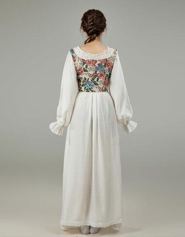 Women Medieval Renaissance Corset Tops Cute Floral Boned Bust Support Bustier Bodice in Saudi Arabia