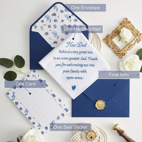 Mother of the Bride Gifts Wedding Handkerchief, AKI-106E-Mom in Kuwait