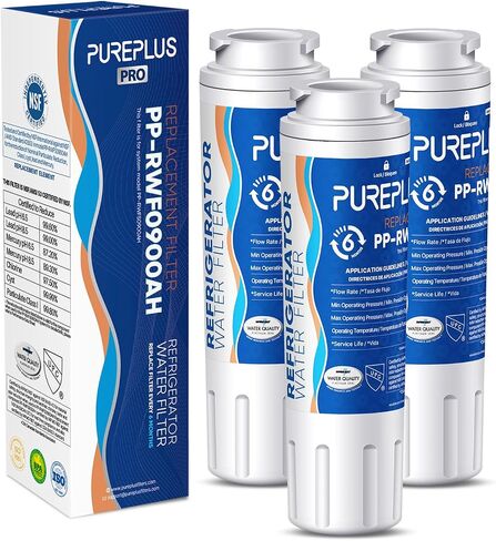 PUREPLUS UKF8001 NSF 401 & 473 & 53 & 42 Certified Replacement for Maytag UKF8001P, EDR4RXD1, Everydrop Filter 4, PUR 4396395, UKF8001AXX-200, UKF8001AXX-750 Refrigerator Water Filter, 3Pack in Saudi Arabia