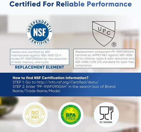 PUREPLUS UKF8001 NSF 401 & 473 & 53 & 42 Certified Replacement for Maytag UKF8001P, EDR4RXD1, Everydrop Filter 4, PUR 4396395, UKF8001AXX-200, UKF8001AXX-750 Refrigerator Water Filter, 3Pack in Saudi Arabia