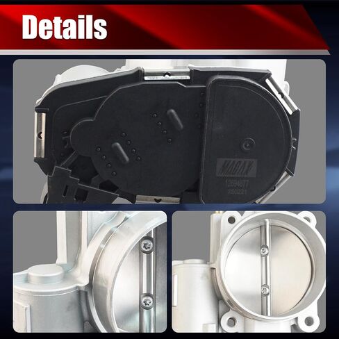 Electronic Throttle Body Assembly S20094 Compatible with Buick Allure LaCrosse Chevrolet Colorado Impala GMC Canyon Hummer H3 H3T Isuzu i-370 3.7L L5 5.3L V8 Replaces 12694877 977-362 TB1048 in Saudi Arabia