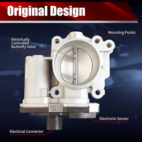 Electronic Throttle Body Assembly S20094 Compatible with Buick Allure LaCrosse Chevrolet Colorado Impala GMC Canyon Hummer H3 H3T Isuzu i-370 3.7L L5 5.3L V8 Replaces 12694877 977-362 TB1048 in Saudi Arabia