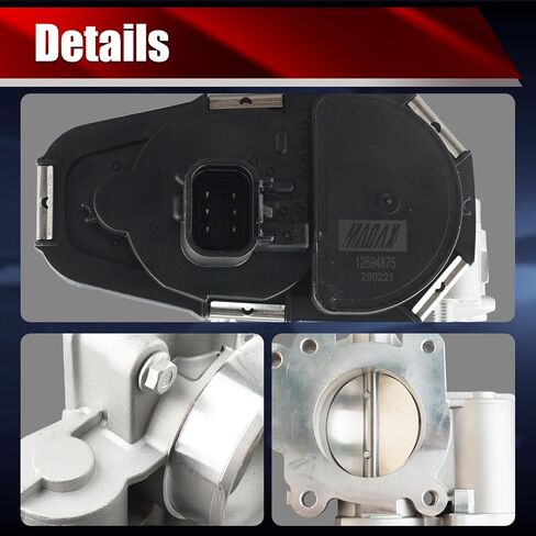 Electronic Throttle Body Assembly S20094 Compatible with Buick Allure LaCrosse Chevrolet Colorado Impala GMC Canyon Hummer H3 H3T Isuzu i-370 3.7L L5 5.3L V8 Replaces 12694877 977-362 TB1048 in Saudi Arabia