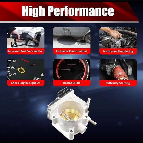مجموعة جسم الخانق الإلكترونية S20174 متوافقة مع Ford F-150 2005-2008 4.2L V6 استبدال 6L3Z9E926B 977-602 TB1161 6E-6011 in Kuwait