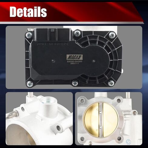 مجموعة جسم الخانق الإلكترونية S20174 متوافقة مع Ford F-150 2005-2008 4.2L V6 استبدال 6L3Z9E926B 977-602 TB1161 6E-6011 in Kuwait