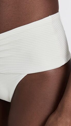 L*Space Eco Chic Econyl Bardot Bikini Bottom for Women ، Bottled Bottled ، Classic Coverage ، Ruching Ruching in Kuwait