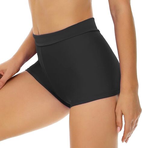 Bellecarrie Women's Swim Shorts High Waisted Bathing Suit Bottoms Tummy Control Swim Boyshorts Full Coverage Boardshort in Saudi Arabia