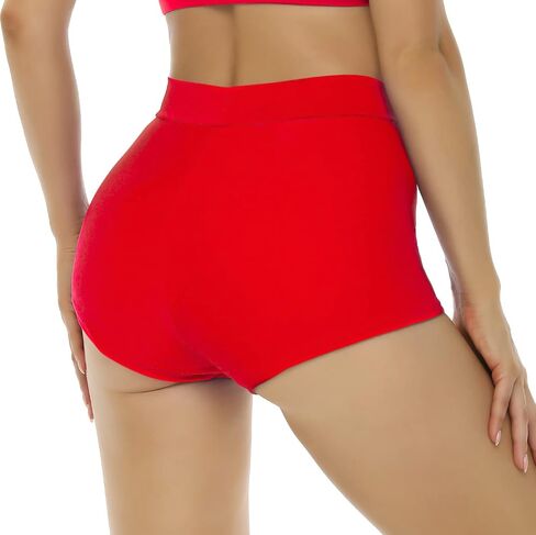 Bellecarrie Women's Swim Shorts High Waisted Bathing Suit Bottoms Tummy Control Swim Boyshorts Full Coverage Boardshort in Saudi Arabia