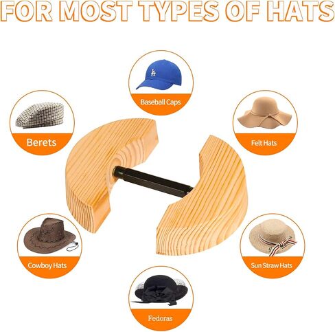 Hat Stretcher 4 Way Hats Expander Fitted Size 7 1/2 to 10 5/8 Wooden Hat Maintainers for Fedora Cowboy Caps in Saudi Arabia