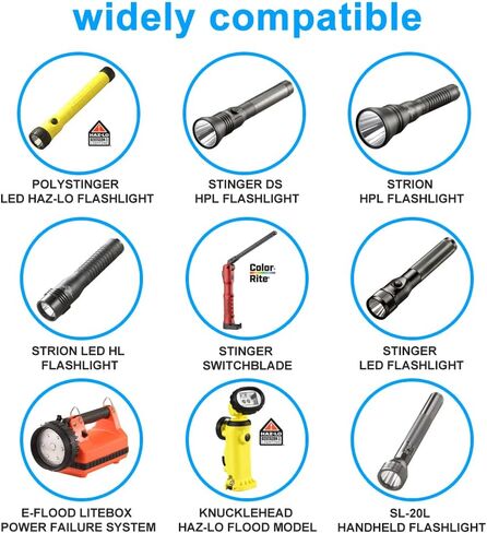 Car Charger for Streamlight Stinger Flashlight,Streamlight Strion LED HL, Stinger HP, Stinger HPL, Survivos Rechargeable Battery Charger Base Cord in Kuwait