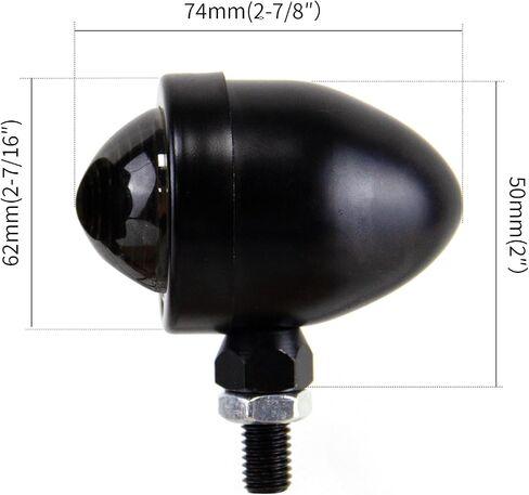 Motorcycle Turning Signal Lights Lamp for Suzuki Kawasaki Harley Davidson Choppers Cruisers Indicator Blinkers Light (black), XLW 0069 in Saudi Arabia